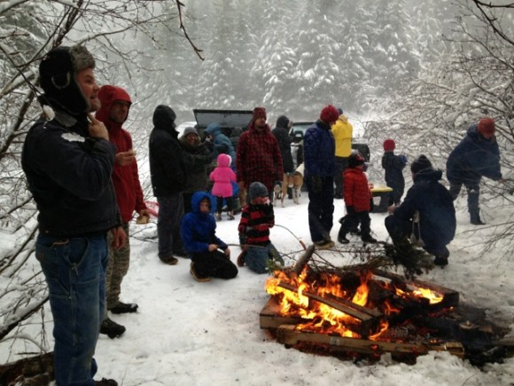 Tree Hunt Pallet Fire 2015